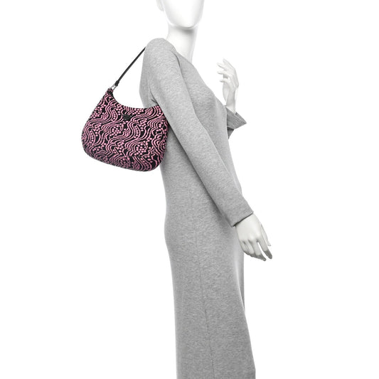 Maglia Jacquard Cleo Shoulder Bag Black Rosa