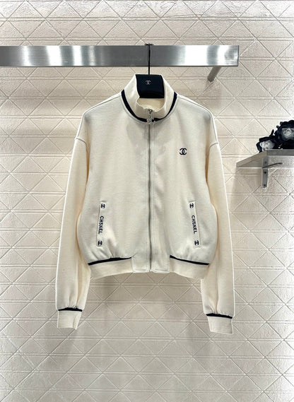 CC 25 Jacket and Pants Set White Viscose and Polyester