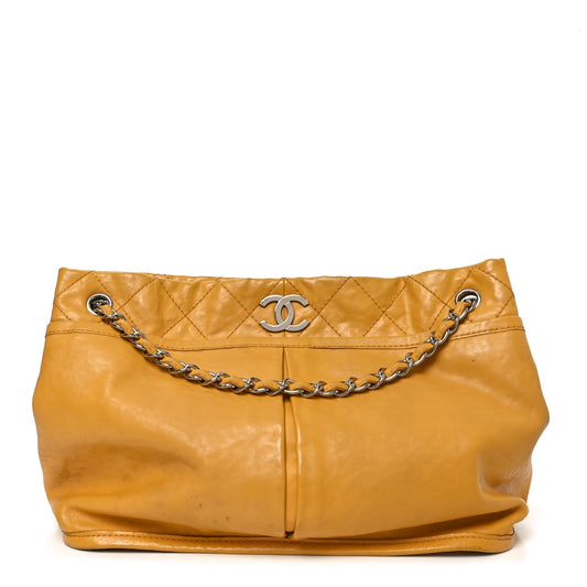 Calfskin Natural Beauty Tote Yellow