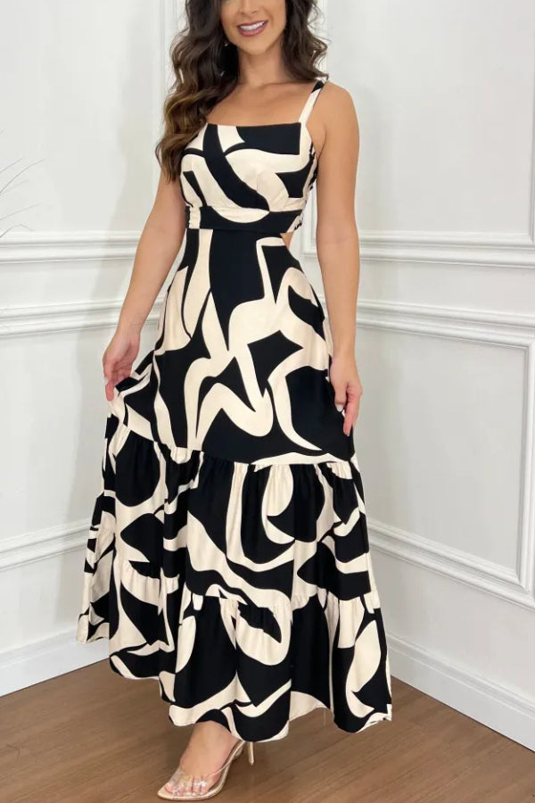 Conjunto de dos piezas de vestido largo bonito