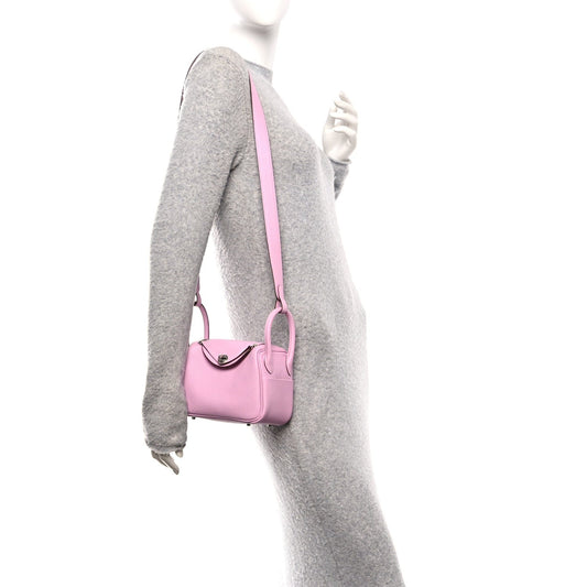 Taurillon Clemence Mini Lindy 20 Mauve Sylvestre