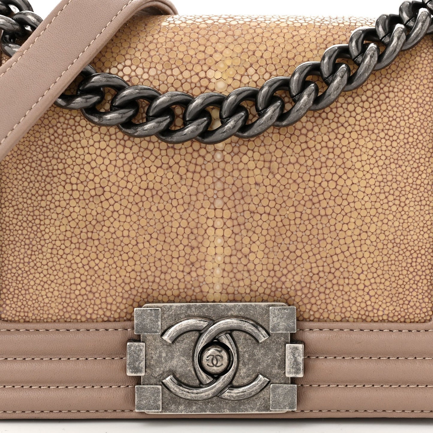 Galuchat Stingray Small Boy Flap Light Pink