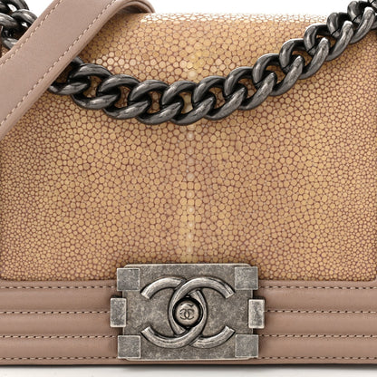 Galuchat Stingray Small Boy Flap Light Pink