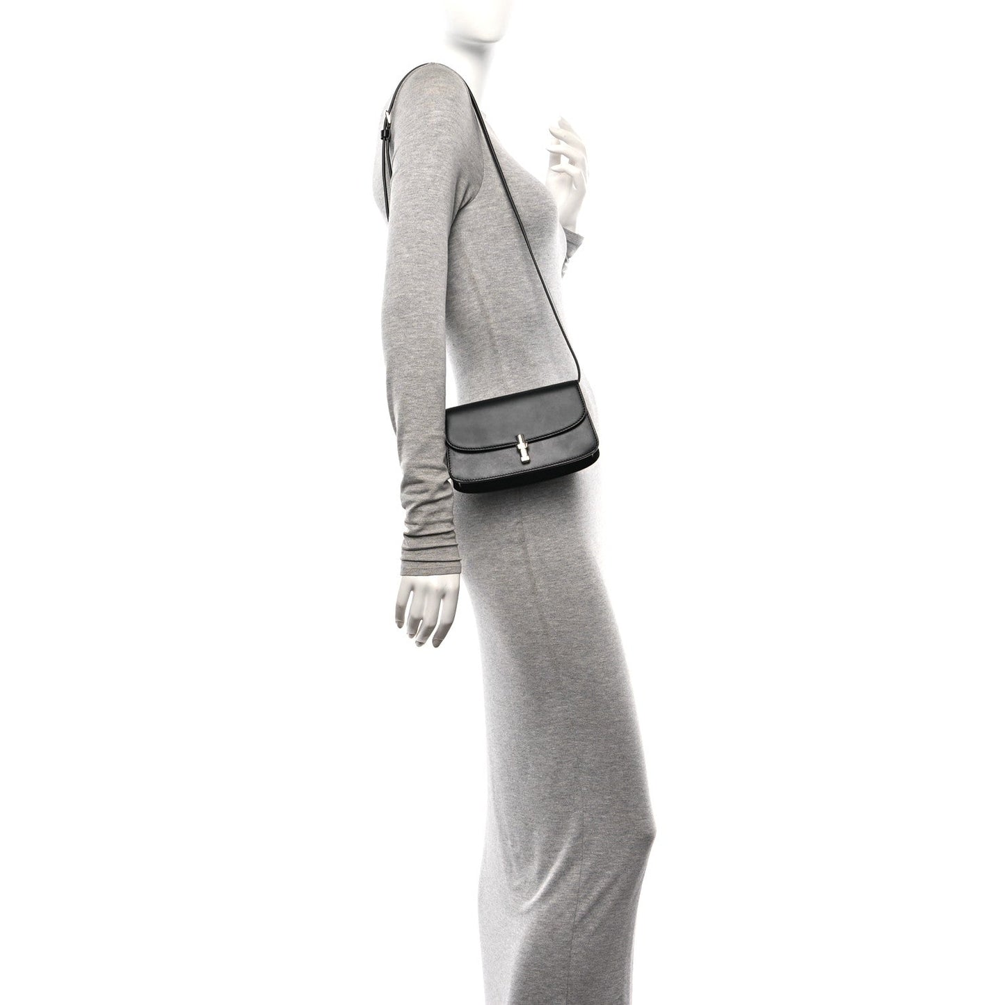 Smooth Calfskin The Sofia E/W Crossbody Black