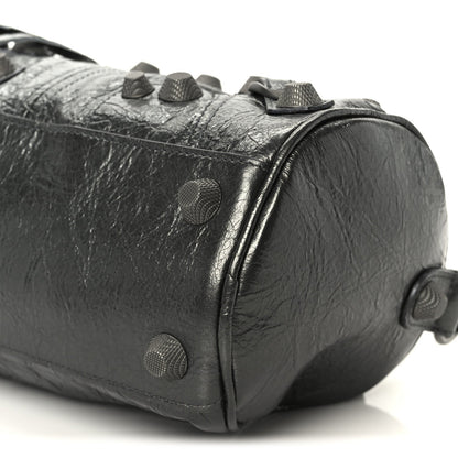 Agneau Arena Le Cagole Cylinder Bag Steel Grey