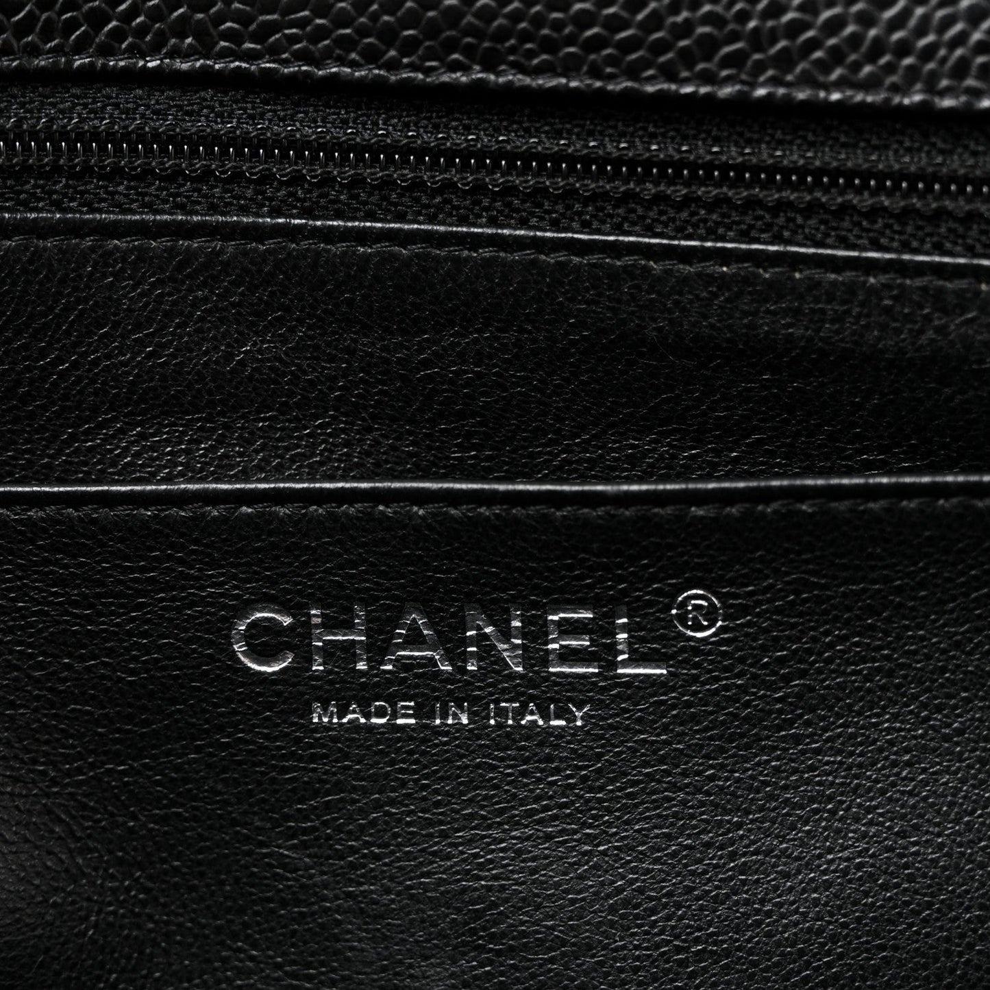 Caviar Quilted Jumbo Single Flap Black