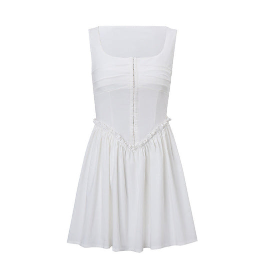 Amara Backless A-Line Mini Dress