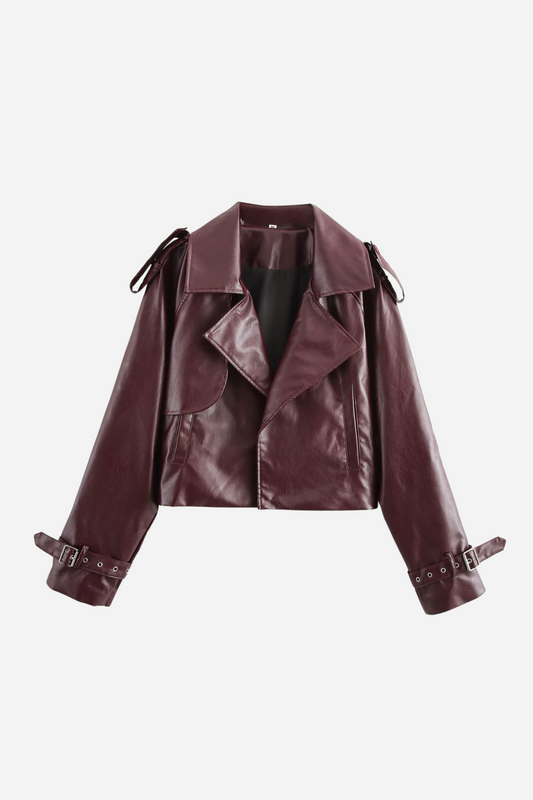 Chaqueta corta de piel sintética Dana 