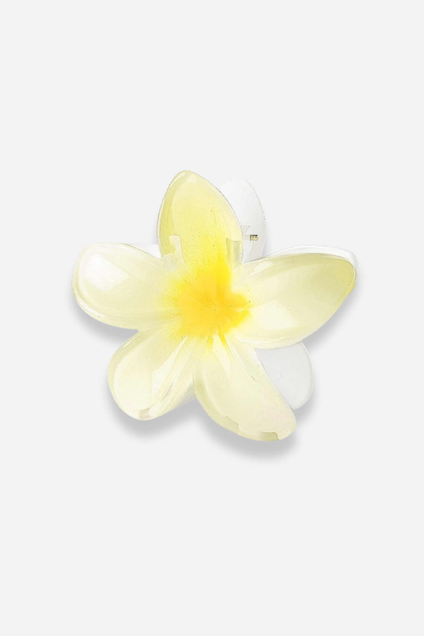 Pinza para el pelo con flor de frangipani 
