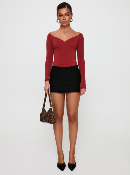 Loveydove Bodysuit Burgundy
