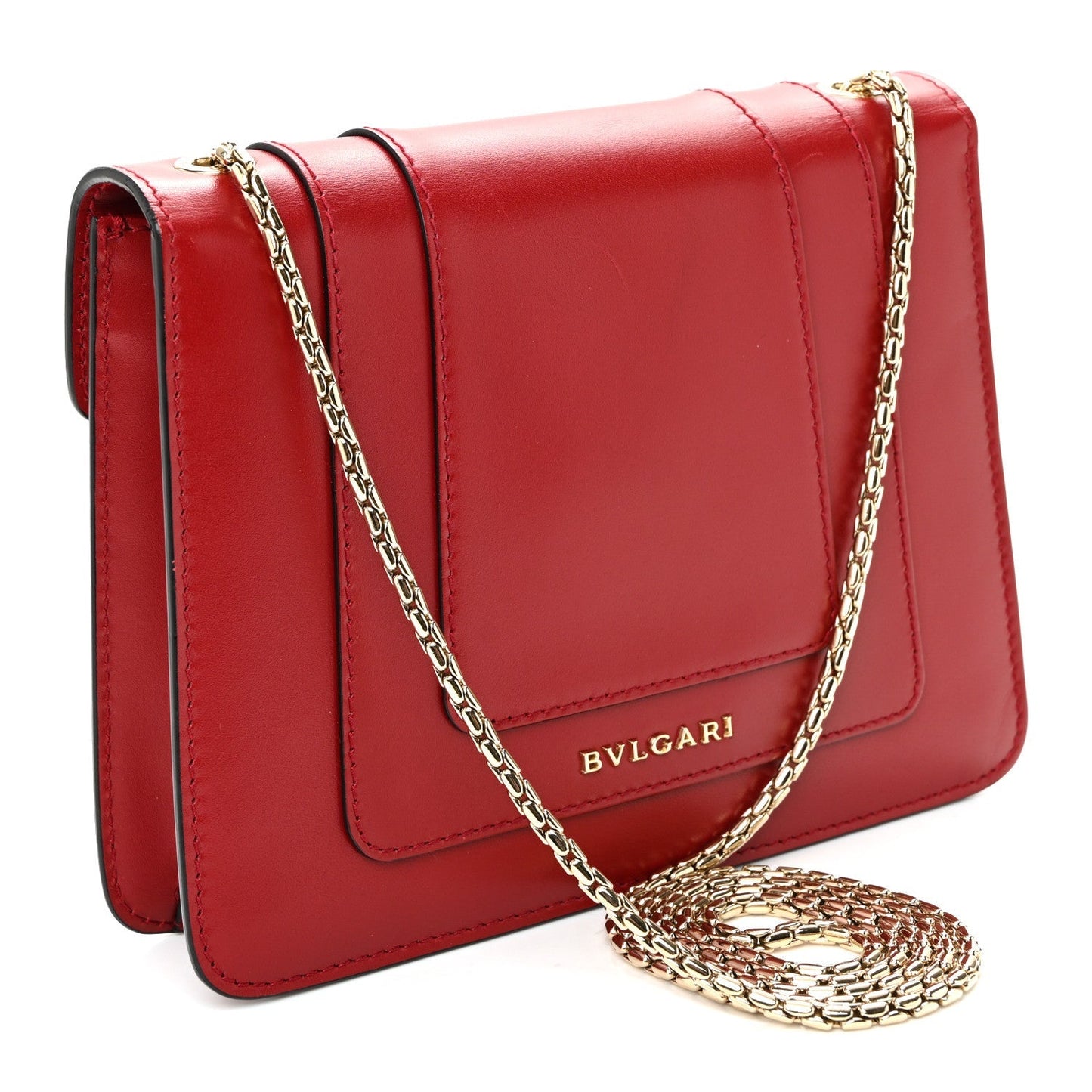 Calfskin Serpenti Forever Crossbody Bag Red