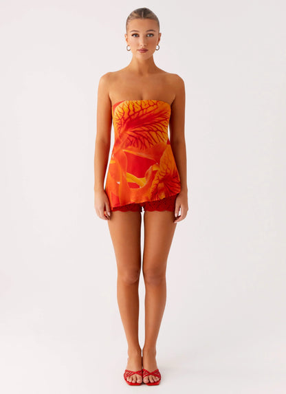 Over The Horizon Asymetrical Top - Serene Orange
