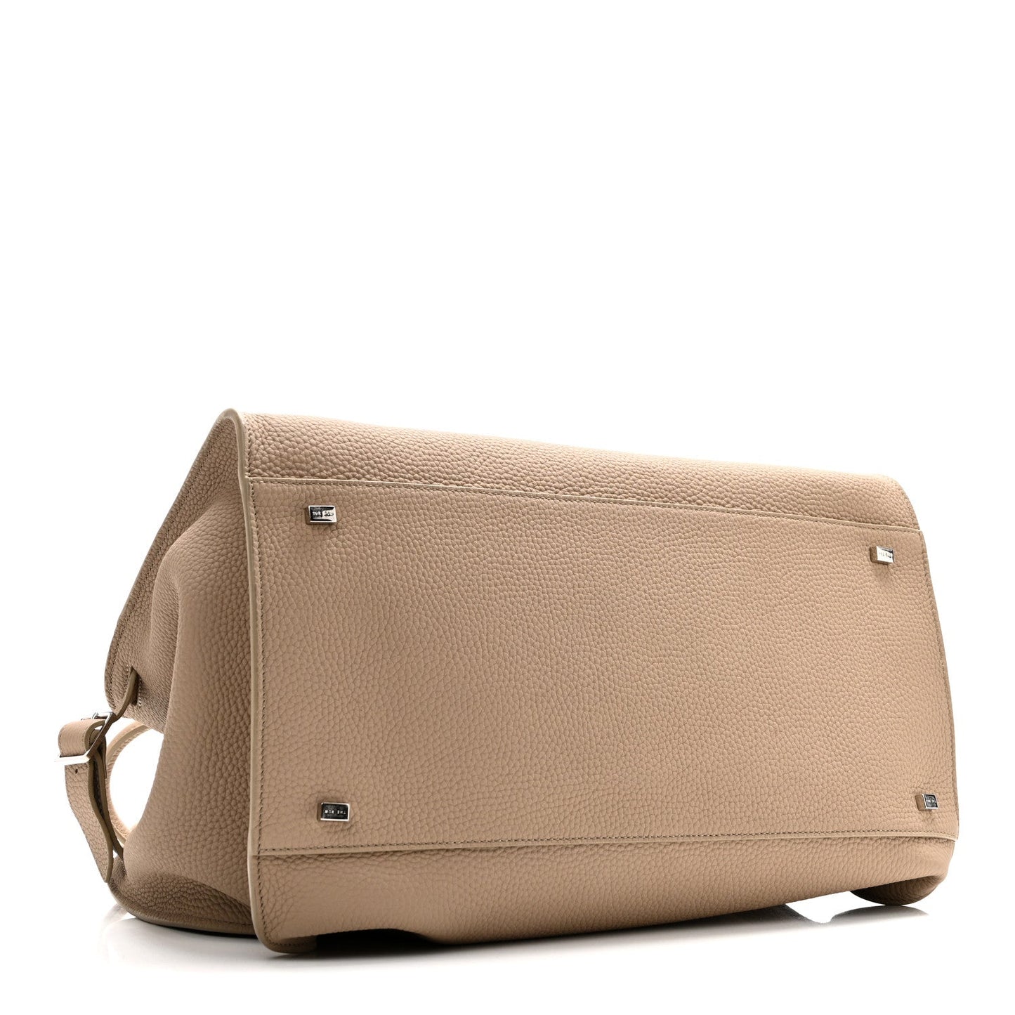 Matte Grained Calfskin Soft Margaux 15 Dark Taupe
