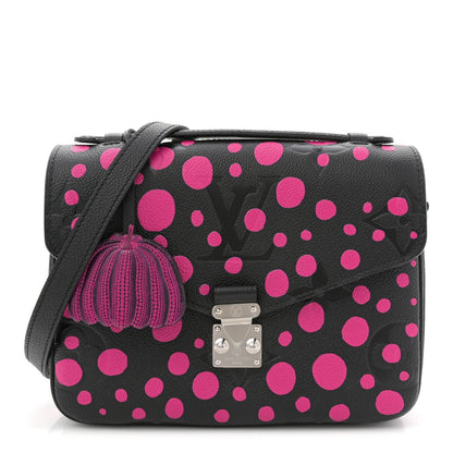 LV x YK Empreinte Monogram Giant Pochette Metis Black Fuchsia