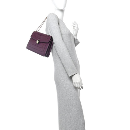 Calfskin Serpenti Forever Shoulder Bag Plum