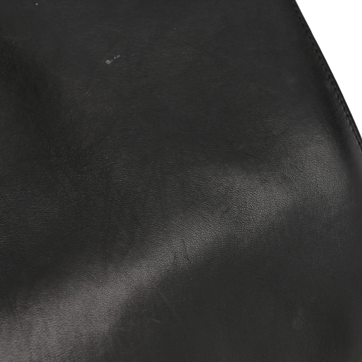 Lambskin Quilted Large Boy Flap Black