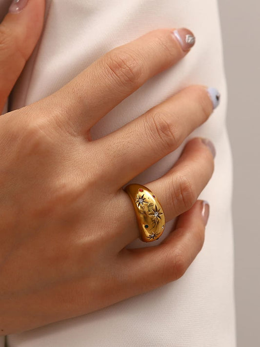 Anillo de cúpula de noche estrellada 