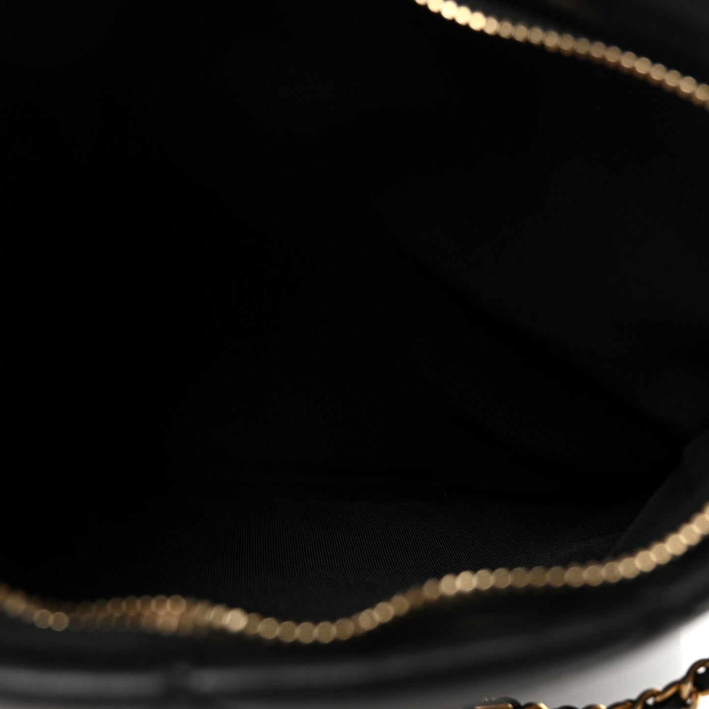 Calfskin Quilted Fold Over Clutch Black
