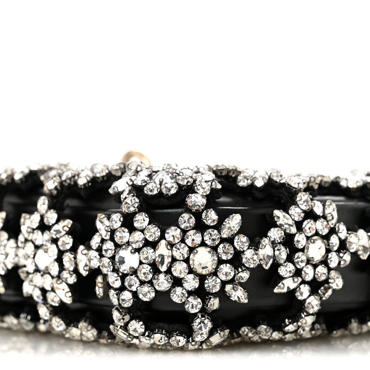 Calfskin Crystal Mini Jackie Notte Bag Black
