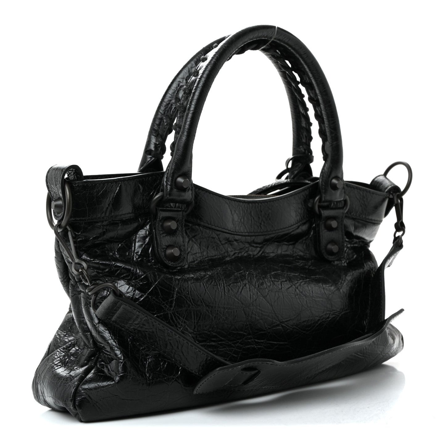 Agneau Arena Classic Hardware Le City First Bag Black