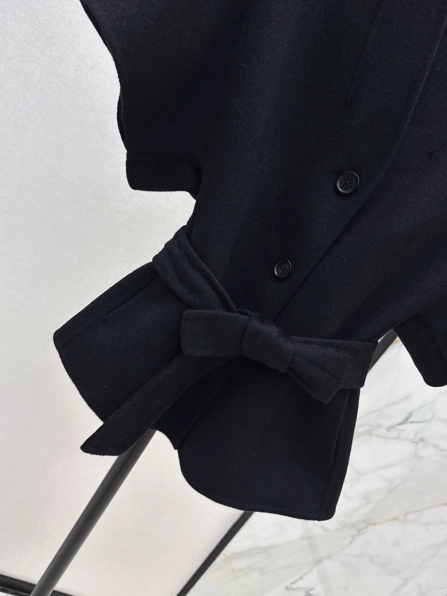 DIOR 25S SHORT DOUBLE-FACED KNIT COAT 586