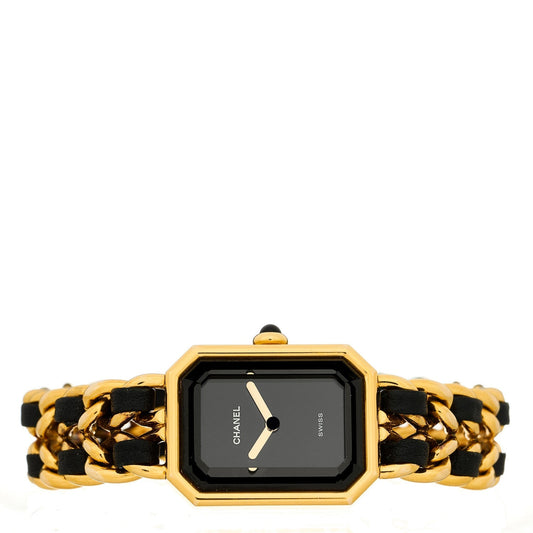 Stainless Steel Lambskin 20mm Chain Premiere Quartz Watch Gold M