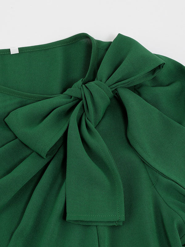 Maxi Dress Jewel Neck Long Sleeves Long Dress