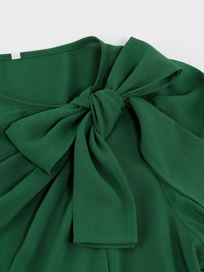 Maxi Dress Jewel Neck Long Sleeves Long Dress