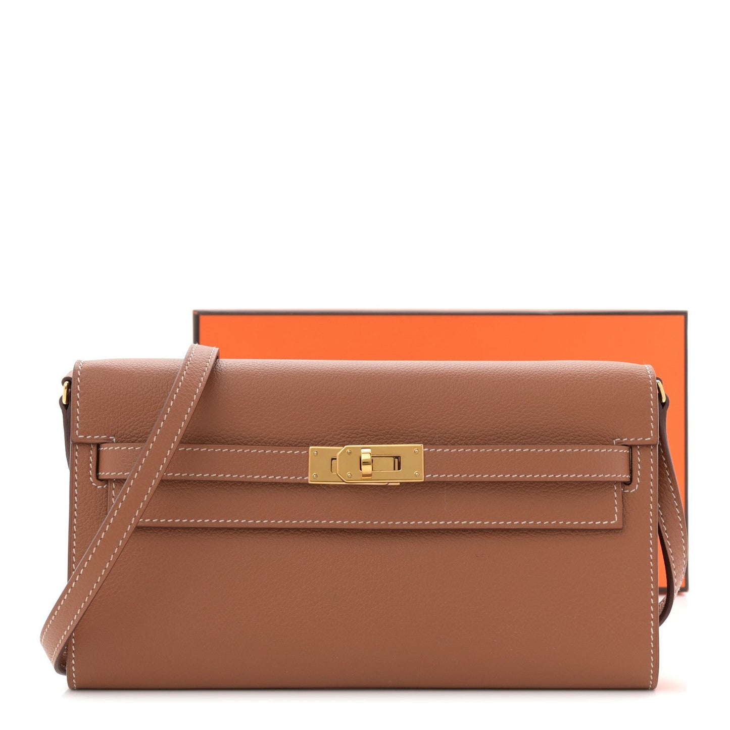 Evercolor Kelly Wallet To Go Gold