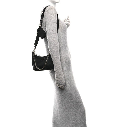 Nylon Re-Edition 2005 Shoulder Bag Black