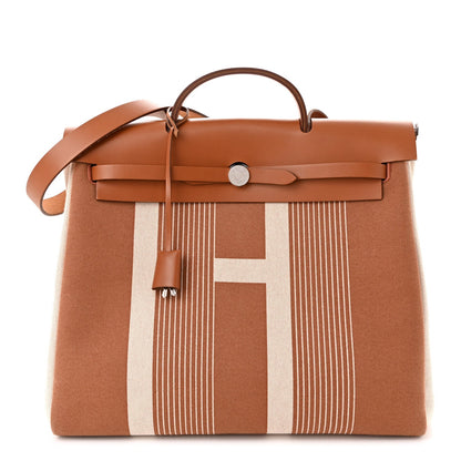 Vache Hunter Toile H Vibration Herbag Zip 39 MM Fauve Ecru Beige