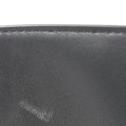 Smooth Calfskin Maxi Trapezoid Shopping Tote Black
