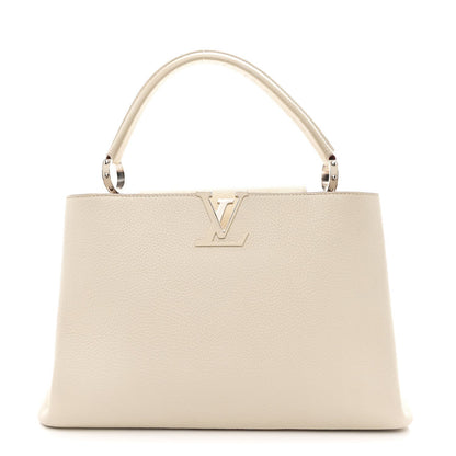 Taurillon Capucines MM Blanc Casse
