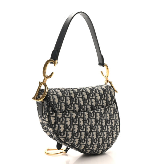 Oblique Saddle Bag Blue