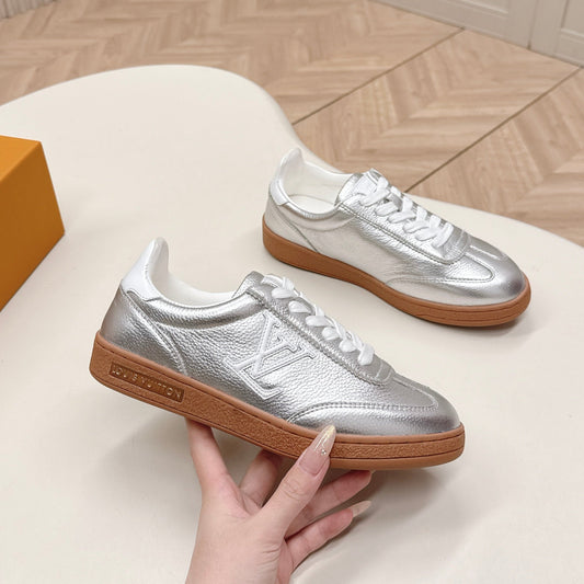 LV 2026 Frontrow Sneaker Silver Cowhide 595446