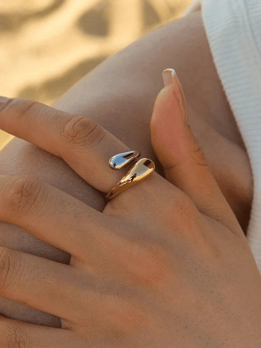 Anillo Jessica Druppel Goud-Zilver 