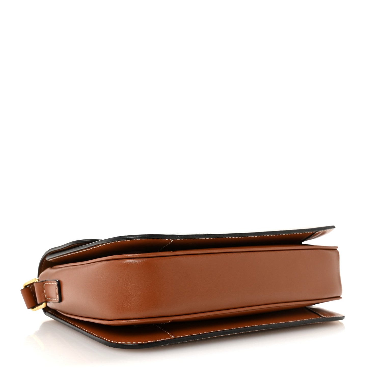 Triomphe Canvas Calfskin Medium Triomphe Bag Tan