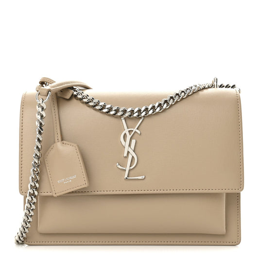 Calfskin Medium Monogram Sunset Dark Beige