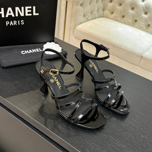 CC Cruise 25/26 Sandal 95mm Black Patent Leather