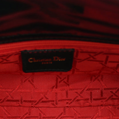 Patent Cannage Mini Lady Dior Black