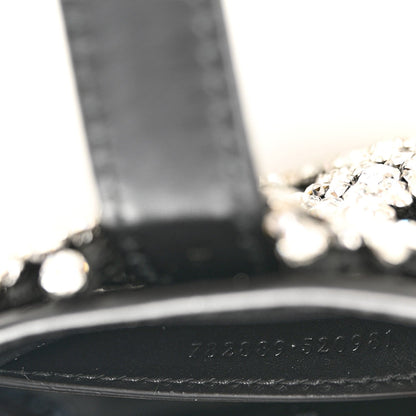 Calfskin Crystal Mini Jackie Notte Bag Black