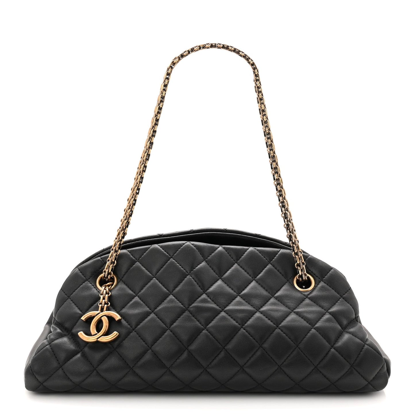 Lambskin Quilted Medium Just Mademoiselle Black
