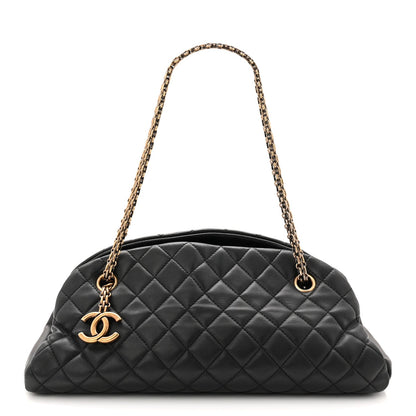 Lambskin Quilted Medium Just Mademoiselle Black