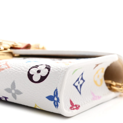 LV X TM Monogram Multicolor Pouch Metis Belt White