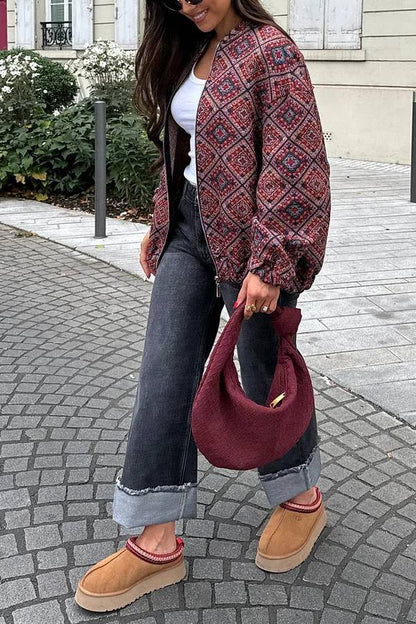 Chaqueta versátil retro de moda