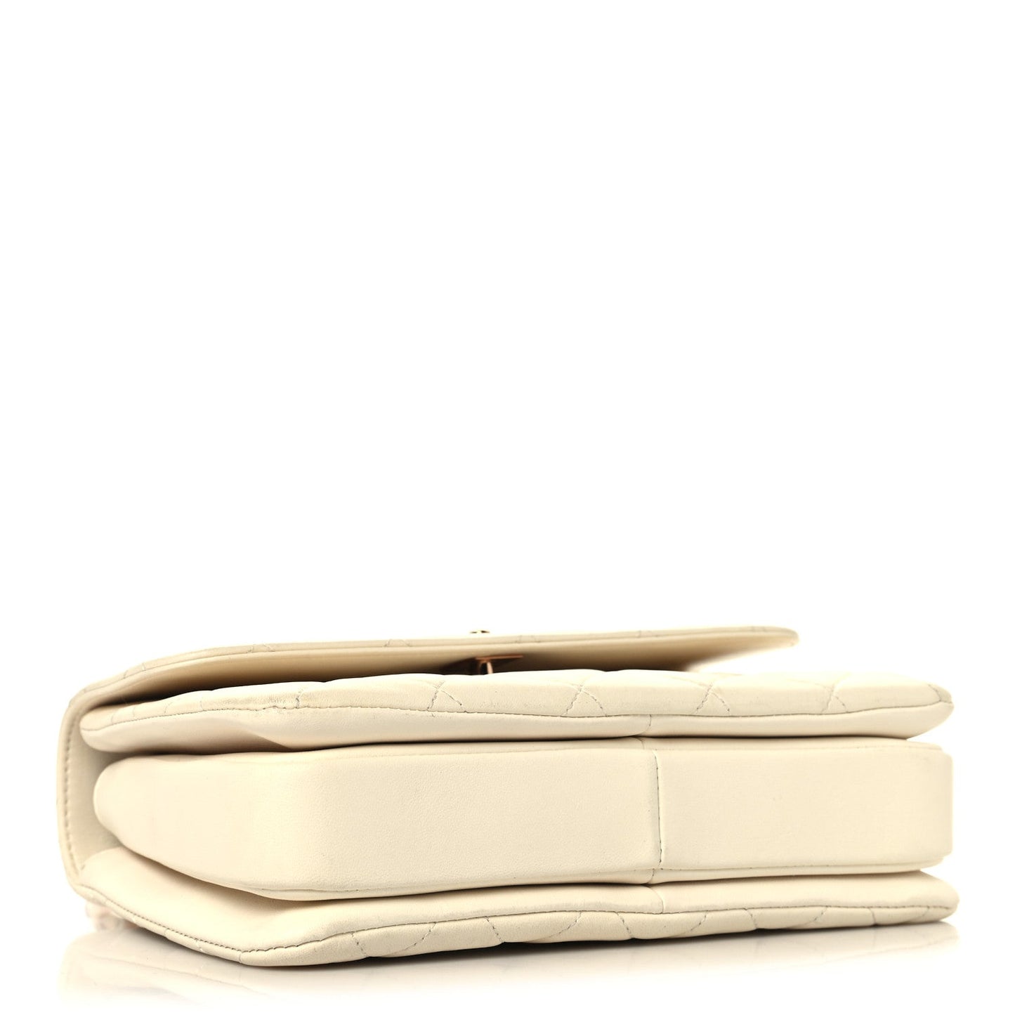 Lambskin Quilted Small Trendy CC Dual Handle Flap Bag White