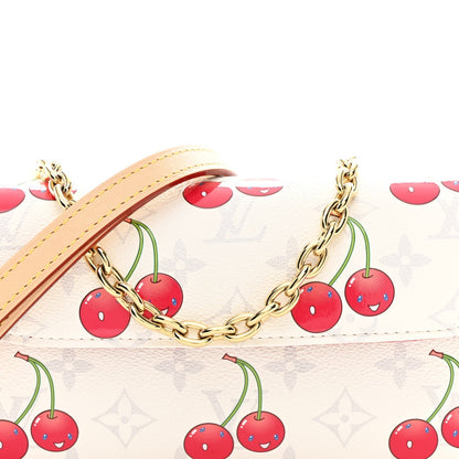 LV X TM Monogram Cerises Ivy Wallet On Chain White
