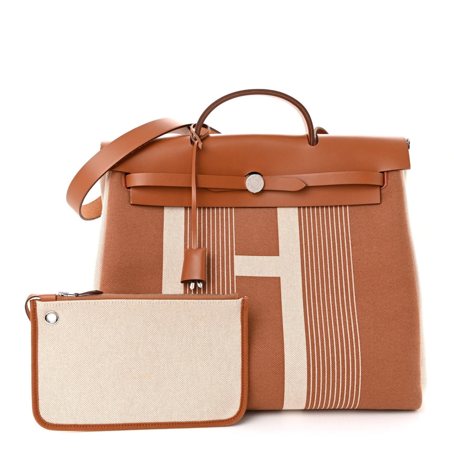 Vache Hunter Toile H Vibration Herbag Zip 39 MM Fauve Ecru Beige