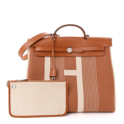 Vache Hunter Toile H Vibration Herbag Zip 39 MM Fauve Ecru Beige