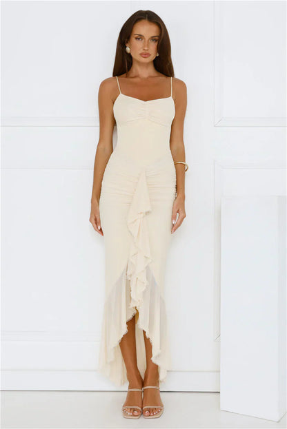 Shimmer In The Dark Mesh Maxi Dress